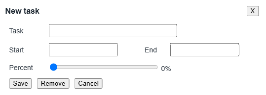 Add Task dialog