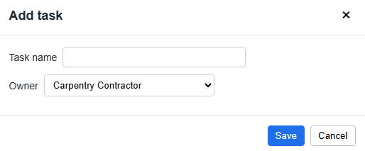 Add Task dialog